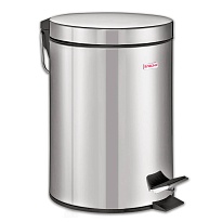 Ведро-контейнер для мусора (урна) с педалью LAIMA Classic, 12 л, зеркальное, нержавеющая сталь, со съемным внутренним ведром в Туле