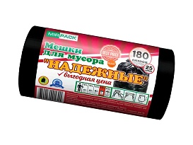 Мешки для мусора 180 л, ароматизированные, черные, в рулоне 25 шт., ПВД, 35 мкм, 1100х930 мм, НАДЕЖНЫЕ, 1802550 в Туле