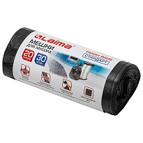 Мешки для мусора 20 л, черные, в рулоне 30 шт., ПНД, 8 мкм, 500х450 мм, LAIMA, 601376 в Туле Мешки для мусора 20 л, черные, в рулоне 30 шт., ПНД, 8 мкм, 500х450 мм, LAIMA, 601376 в Туле