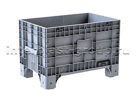 Контейнер iBox сплошной на ножках серый в Туле