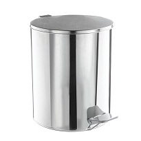 Ведро для мусора с педалью, усиленное, Титан, 15 л, нержавеющая сталь, хром в Туле