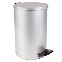 Ведро для мусора с педалью, усиленное, Титан, 10 л, серое, оцинкованная сталь в Туле