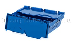 Вкладываемый контейнер KV 6417 с распашной крышкой голубой