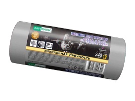 Мешки для мусора 240 л, ароматизированные, серые, в рулоне 10 шт., ПВД 40 мкм, 1500х1100 мм, СИЛАЧИ, sil240111101 в Туле Мешки для мусора 240 л, ароматизированные, серые, в рулоне 10 шт., ПВД 40 мкм, 1500х1100 мм, СИЛАЧИ, sil240111101 в Туле