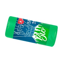 Мешки для мусора 120 л, биоразлагаемые, зеленые, рулон 10 шт., ПНД, 16 мкм, 1100х700 мм, БИО, МБ2158 (МНБ 120-10ж) в Туле