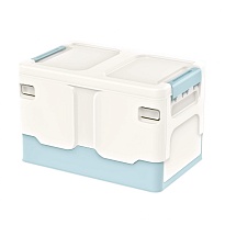 Ящик пластиковый складной белый, дно голубое, 370х240х240 мм в Туле