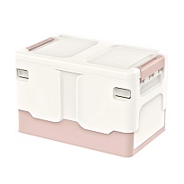 Ящик пластиковый складной белый, дно розовое, 370х240х240 мм в Туле Ящик пластиковый складной белый, дно розовое, 370х240х240 мм в Туле