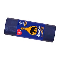 Мешки для мусора 240 л, синие, рулон 10 шт., ПВД 36 мкм, 1350х900 мм, Уфа Пак, МВ1854 (МВ 240-10с) в Туле Мешки для мусора 240 л, синие, рулон 10 шт., ПВД 36 мкм, 1350х900 мм, Уфа Пак, МВ1854 (МВ 240-10с) в Туле