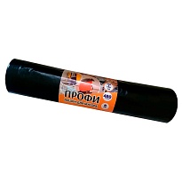 Мешки для мусора 480 л, черные, в рулоне 5 шт., ПВД, 65 мкм, 1700х1300 мм, Концепция Быта Профи, 603735 в Туле