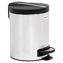 Ведро-контейнер для мусора (урна) с педалью LAIMA Modern, 5 л, матовое, нержавеющая сталь в Туле Ведро-контейнер для мусора (урна) с педалью LAIMA Modern, 5 л, матовое, нержавеющая сталь в Туле