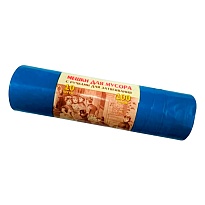 Мешки для мусора 100 л, с завязками, синие, в рулоне 10 шт., ПВД, 40 мкм, 840х670 мм, Концепция Быта Vitalux, 604933 в Туле Мешки для мусора 100 л, с завязками, синие, в рулоне 10 шт., ПВД, 40 мкм, 840х670 мм, Концепция Быта Vitalux, 604933 в Туле