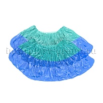 Бахилы бирюзово-синие 1000 шт (500 пар), 64 мкм, двойная подошва, двойная резинка, Особопрочные+ в Туле